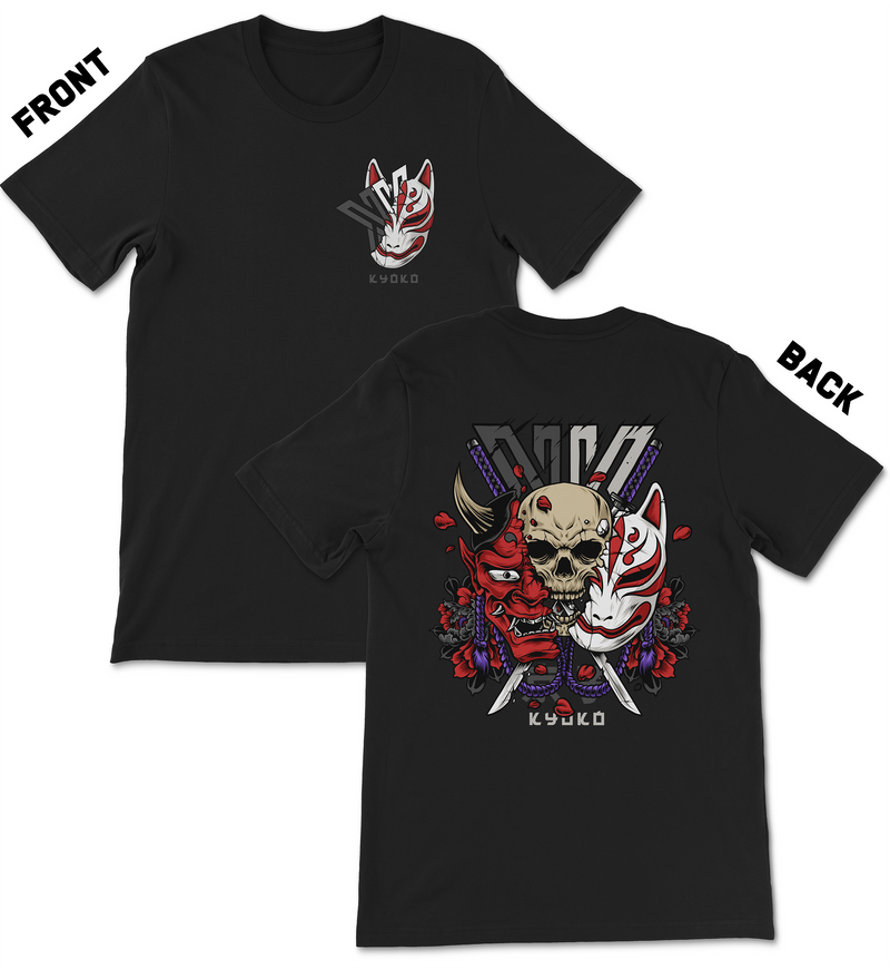 KyokoVinyl - Oni/Kitsune Mask T-shirt