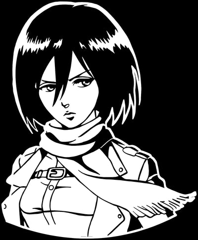 Attack on Titan -- Mikasa Ackerman Anime Decal Sticker