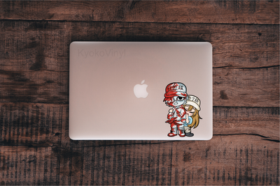 Cells at Work -- White Blood Cell and Platelet Chibi Anime Decal Sticker