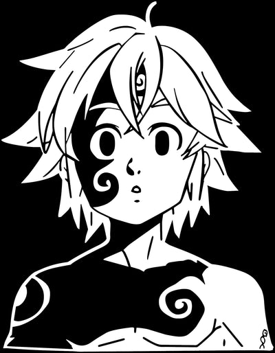 Seven Deadly Sins - Meliodas Dragon Sin Anime Decal Sticker