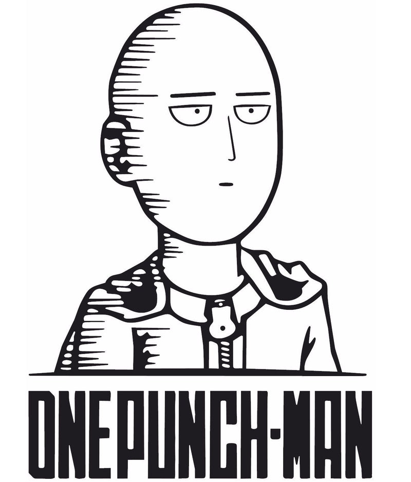 One Punch Man -- Saitama Anime Decal Sticker