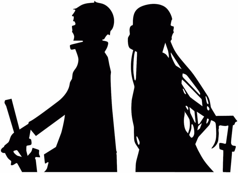 Sword Art Online (SAO) -- Kirito Asuna Anime Decal Sticker