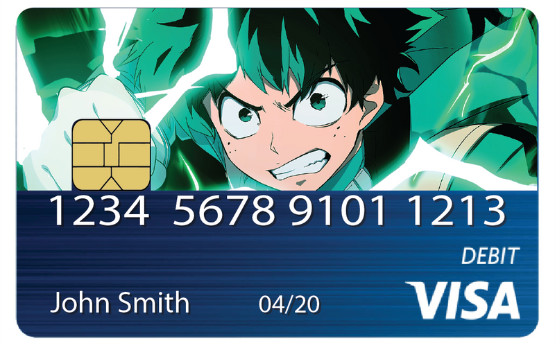 My Hero Academia - Deku Anime Credit Card Skin