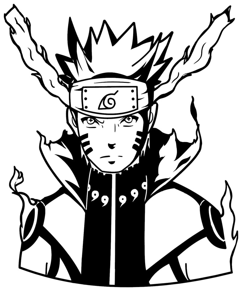 Naruto -- Naruto Uzumaki (Bijuu Mode) Decal Sticker