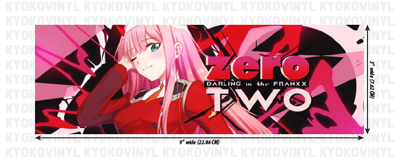 Darling in the Franxx - Zero Two Anime Slap Sticker